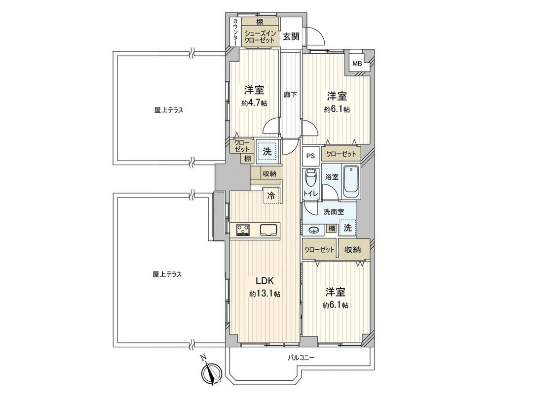 Renovated 3LDK Apartment with Ocean View in Kugenuma Coast, Fujisawa - Thumbnail 3