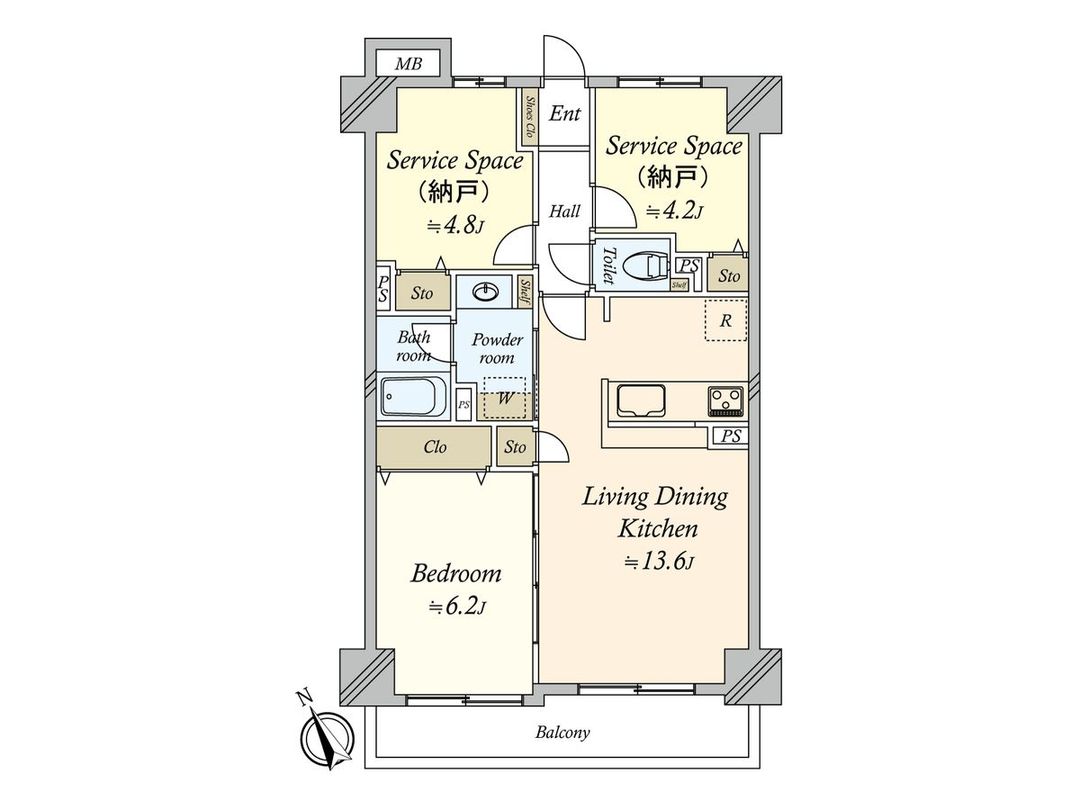 Renovated 1LDK Apartment in Kamata, Ota-ku, Tokyo - 61.63m² - Thumbnail 3