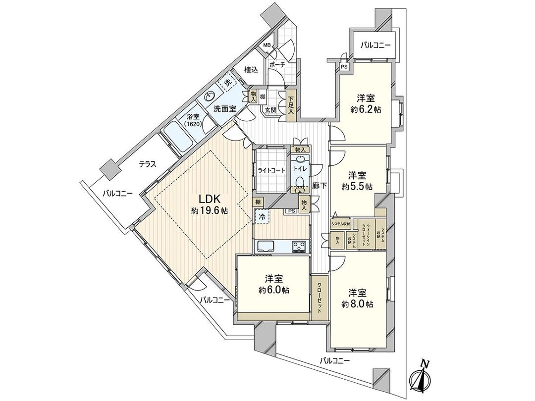 4LDK Apartment with Parking near Awaza Station, Osaka - Thumbnail 3