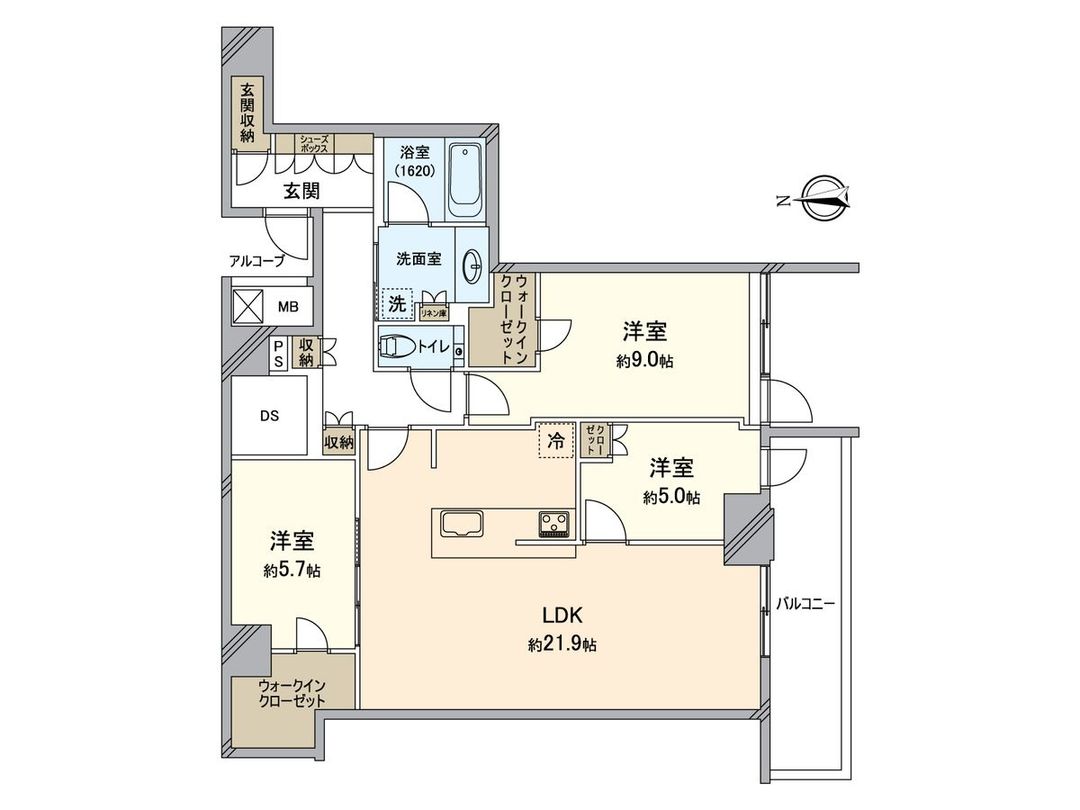 Sieria Tower Osaka Horie 3LDK Apartment for Sale in Nishi Ward - Thumbnail 3
