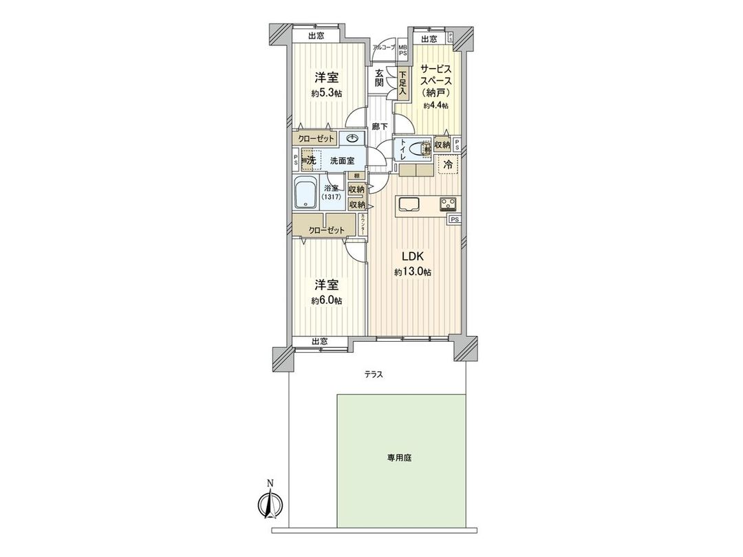 Lions Garden Chofu Keyaki no Mori 2SLDK Apartment with Private Garden - Thumbnail 3