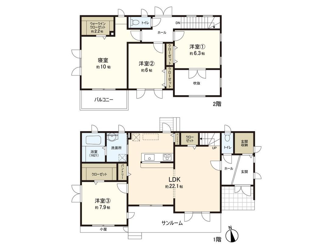 4LDK Detached House in Nishikigaoka, Sendai | 127.25 sqm on 355 sqm Land - Thumbnail 3