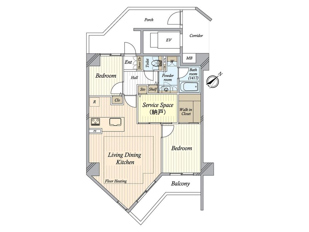 Verenas Morishita Regle 2SLDK Apartment for Sale in Sumida, Tokyo - Thumbnail 3
