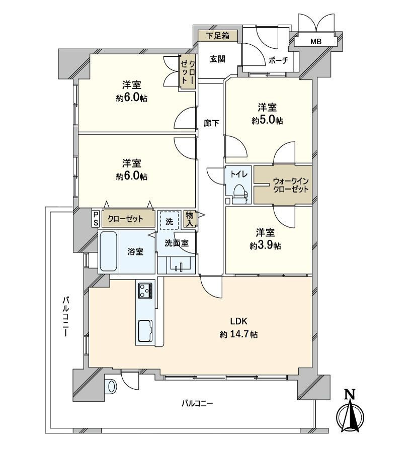 Gran Ash Shin-Fukae 4LDK Apartment for Sale in Osaka - Thumbnail 3
