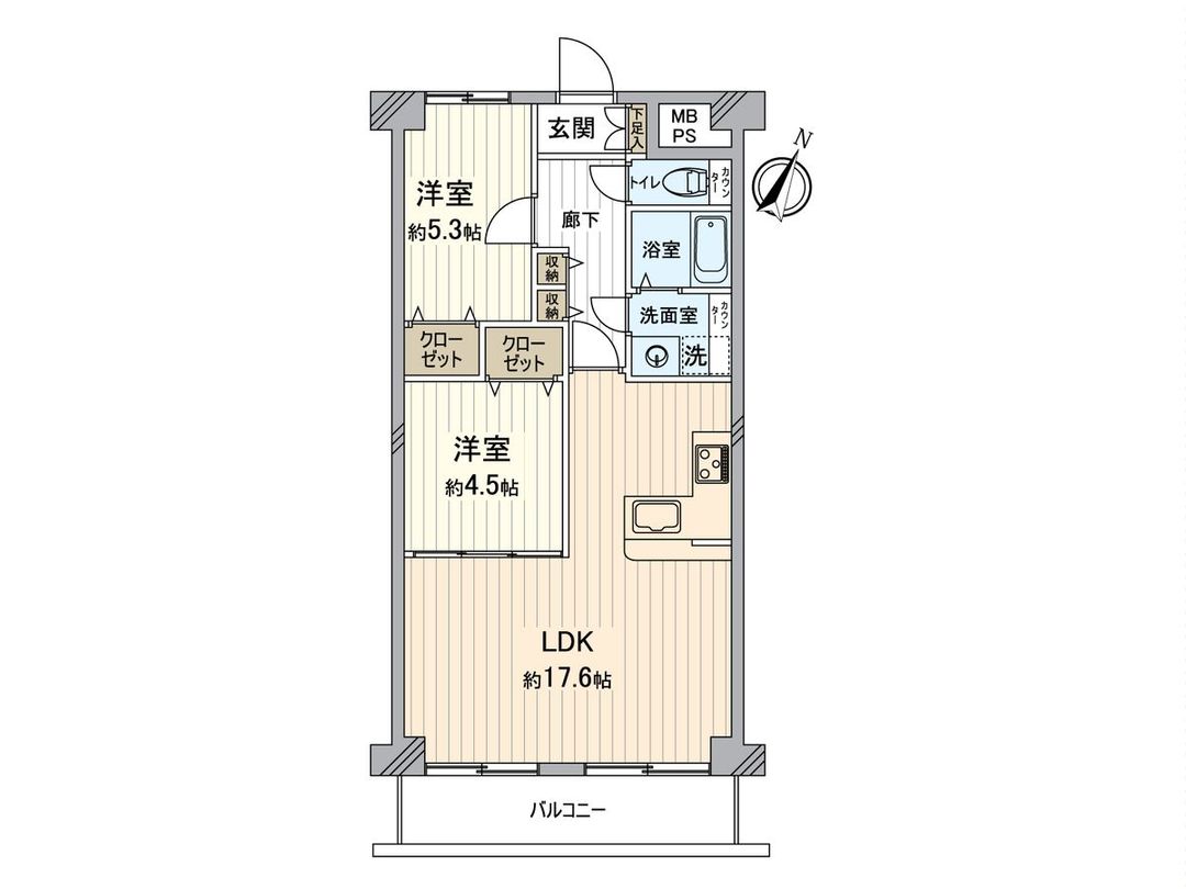 2LDK Apartment for Sale in Nishiyodogawa, Osaka - 61.6 sqm - Thumbnail 3