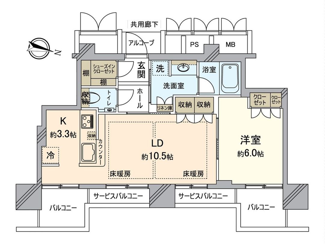 Z-Fine Tower Umeda Toyosaki 1LDK Apartment for Sale in Osaka - Thumbnail 3