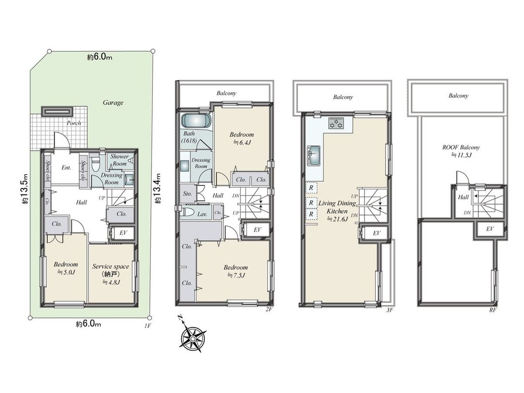Modern 3SLDK House for Sale in Shirokanedai, Minato-ku - Thumbnail 3