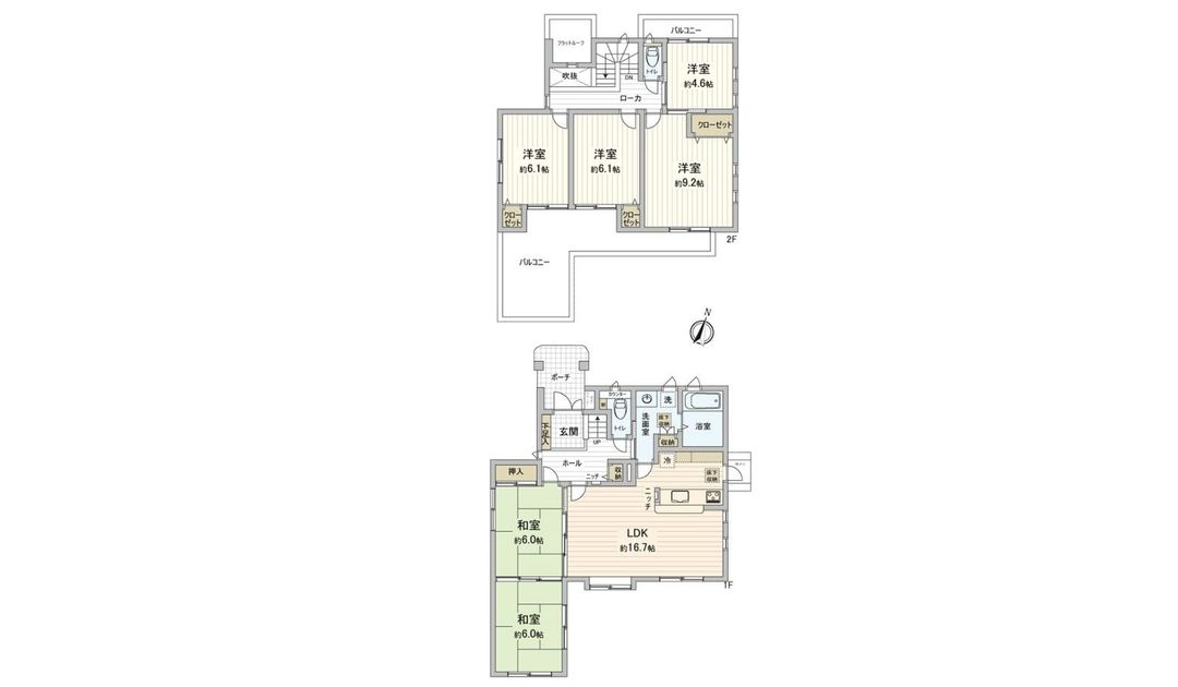 6LDK House in Fukuoka Nishi-ku with Solar Panels - Thumbnail 3