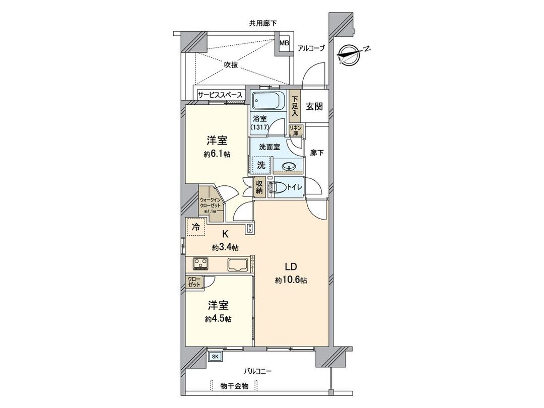 2LDK Condo for Sale in Center Kita, Yokohama - Park Homes Bram Premium - Thumbnail 2