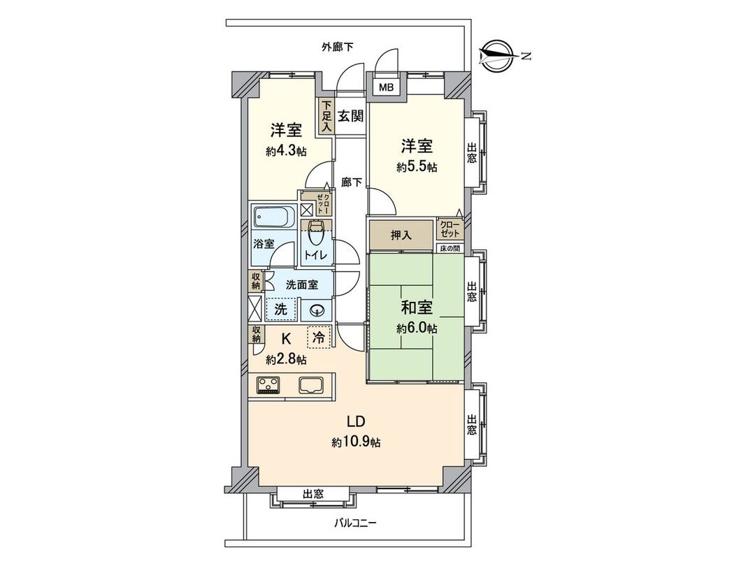 New Kawasaki Garden House 3LDK Apartment for Sale in Kawasaki - Thumbnail 3