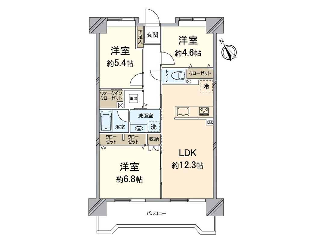 3LDK Apartment for Sale Near Chidori Station in Koga City - Thumbnail 3