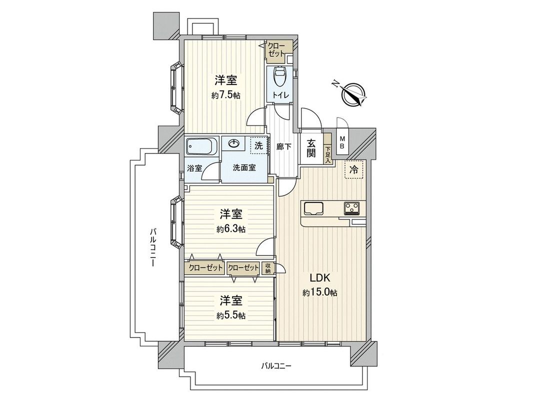 3LDK Apartment for Sale in Onojo City, Fukuoka Near Onojo Station - Thumbnail 3