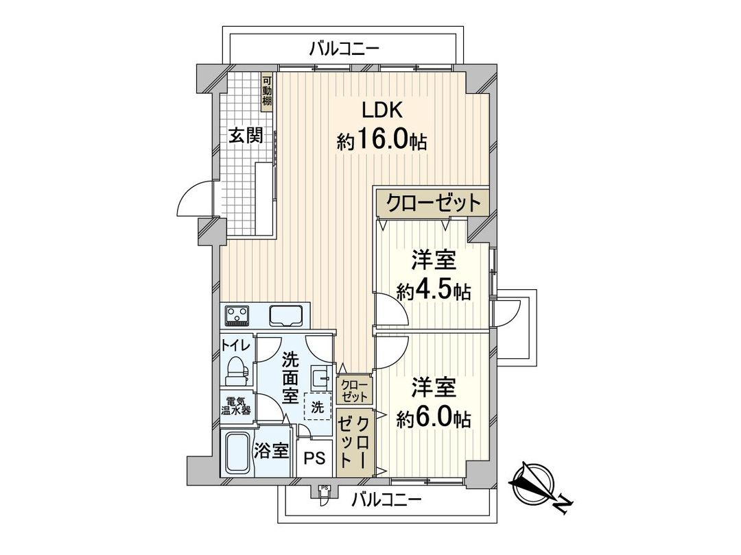 2LDK Apartment 63.64m² in Higashiyodogawa-ku, Osaka - Thumbnail 3