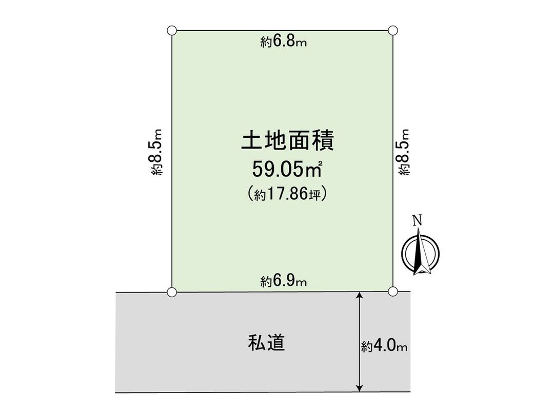 Land for Sale in Higashi-Kojiya, Ota Ward, Tokyo - 59.05 sqm - Thumbnail 2
