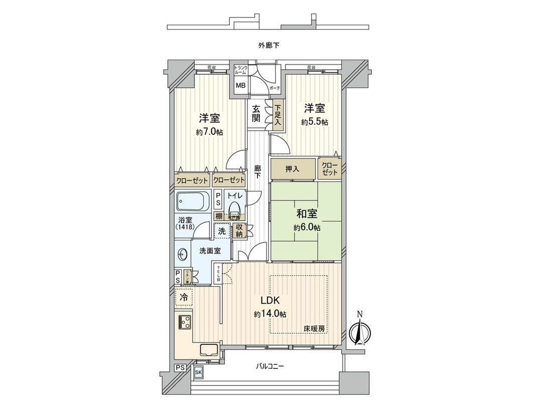 Clair City Hira 3LDK Apartment for Sale in Osaka - Thumbnail 3