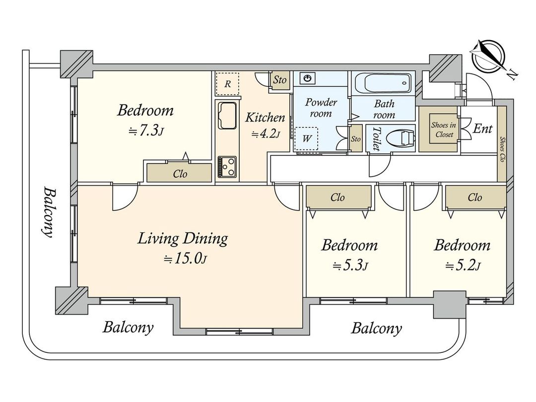 3LDK Renovated Apartment in Meguro, Tokyo - 85 sqm - Thumbnail 2