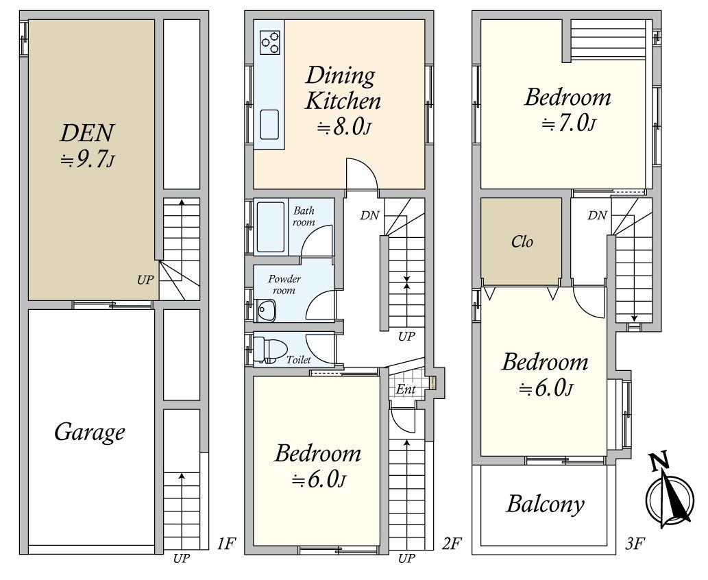 Renovated 3DK House 102sqm in Abeno, Osaka - Thumbnail 3