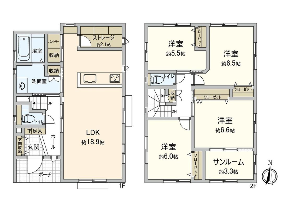 New 4LDK House in Hiroshima's Higashi Ward - Casa Verde Umaki - Thumbnail 3