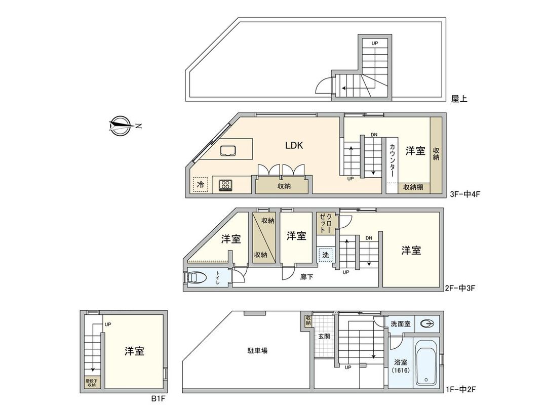 1SLDK House in Uehonmachi, Tennoji Ward, Osaka - Thumbnail 3