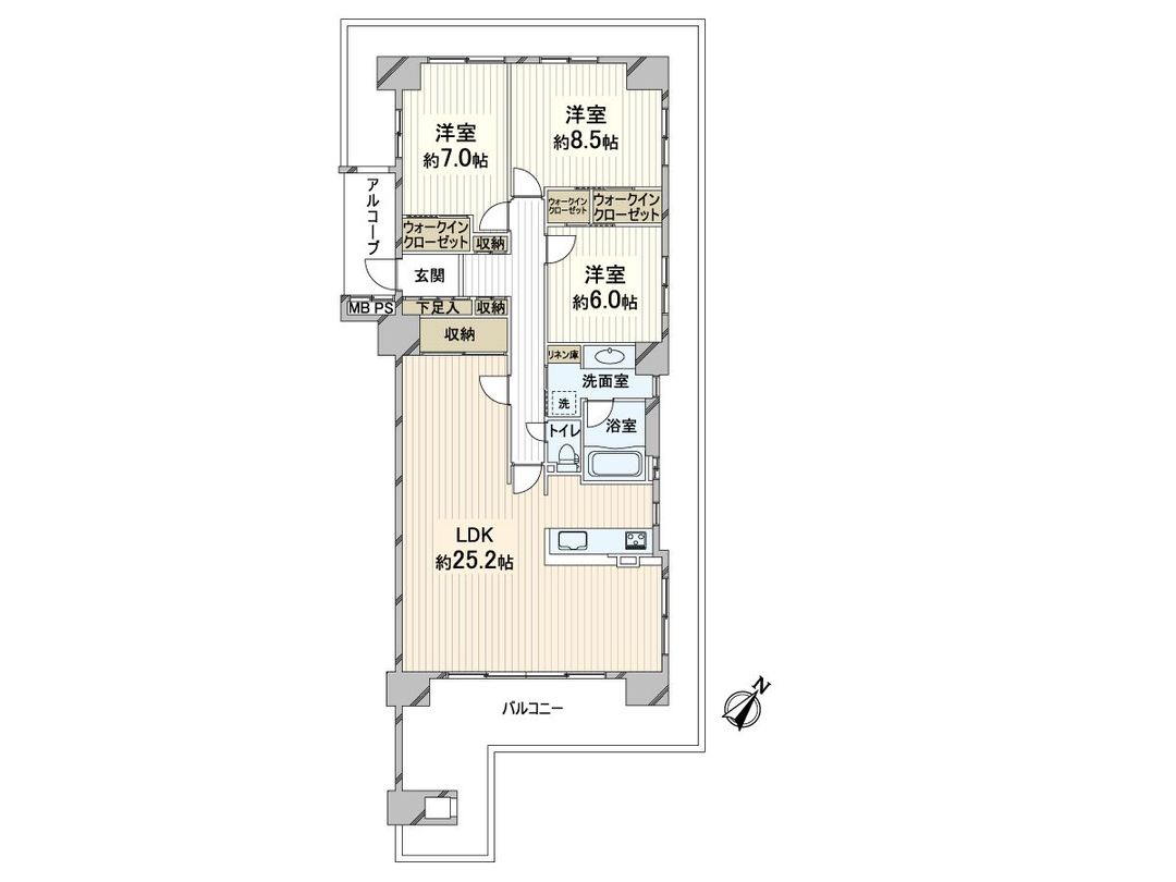 3LDK Apartment for Sale in Toyonaka, Osaka - 106.45 sqm - Thumbnail 3