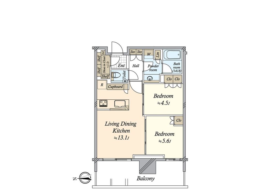 HARUMI FLAG SUN VILLAGE T栋 2LDK Apartment in Chuo, Tokyo - Thumbnail 3