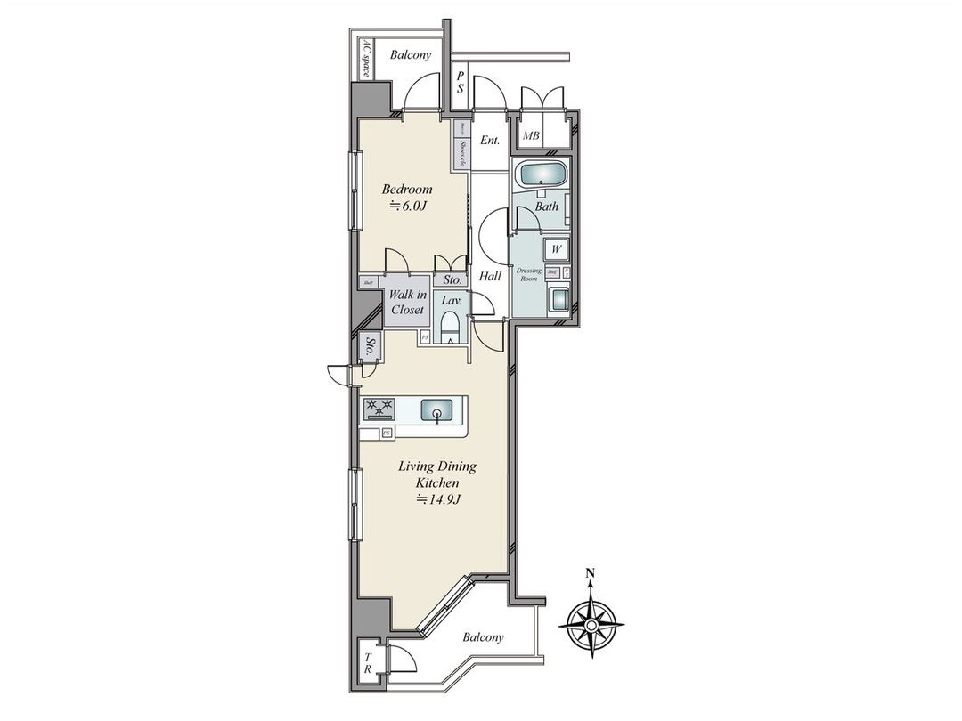 1LDK Apartment for Sale in Shinjuku, Tokyo - Thumbnail 3