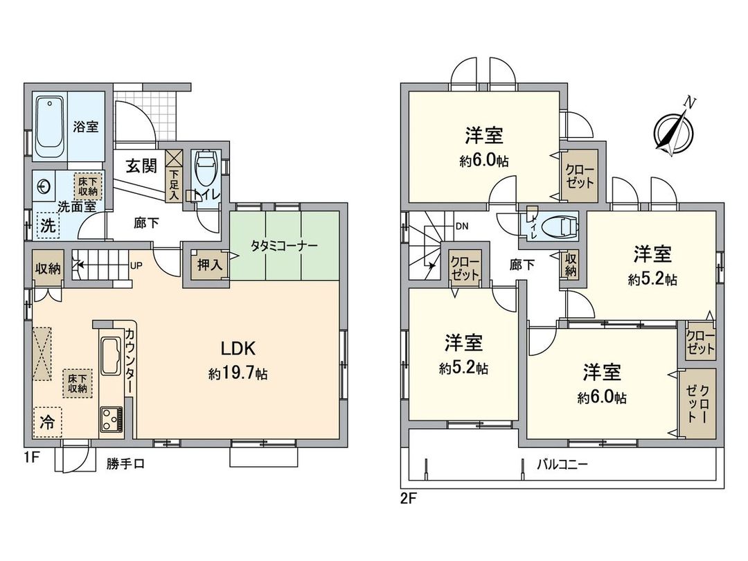 4LDK Detached House in Toyoake City, Aichi | 2018 Build - Thumbnail 3