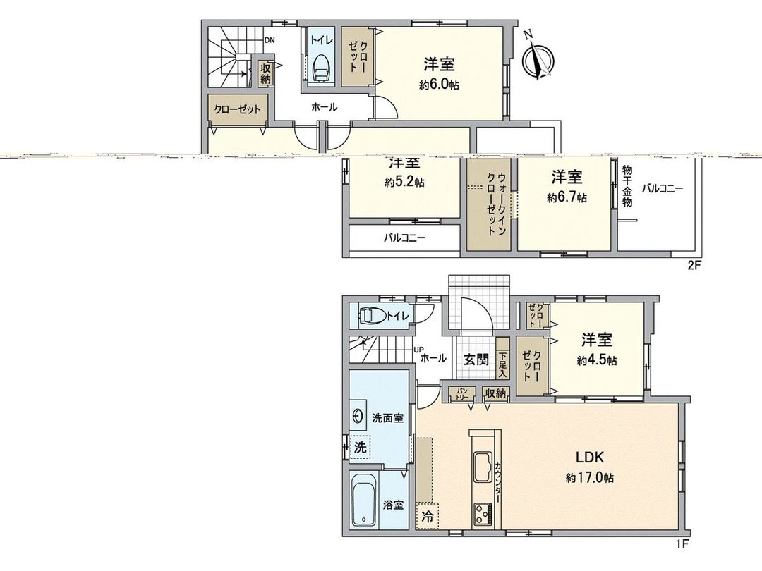 New 4LDK House in Koga City, Fukuoka - 99.97 sqm - Thumbnail 2