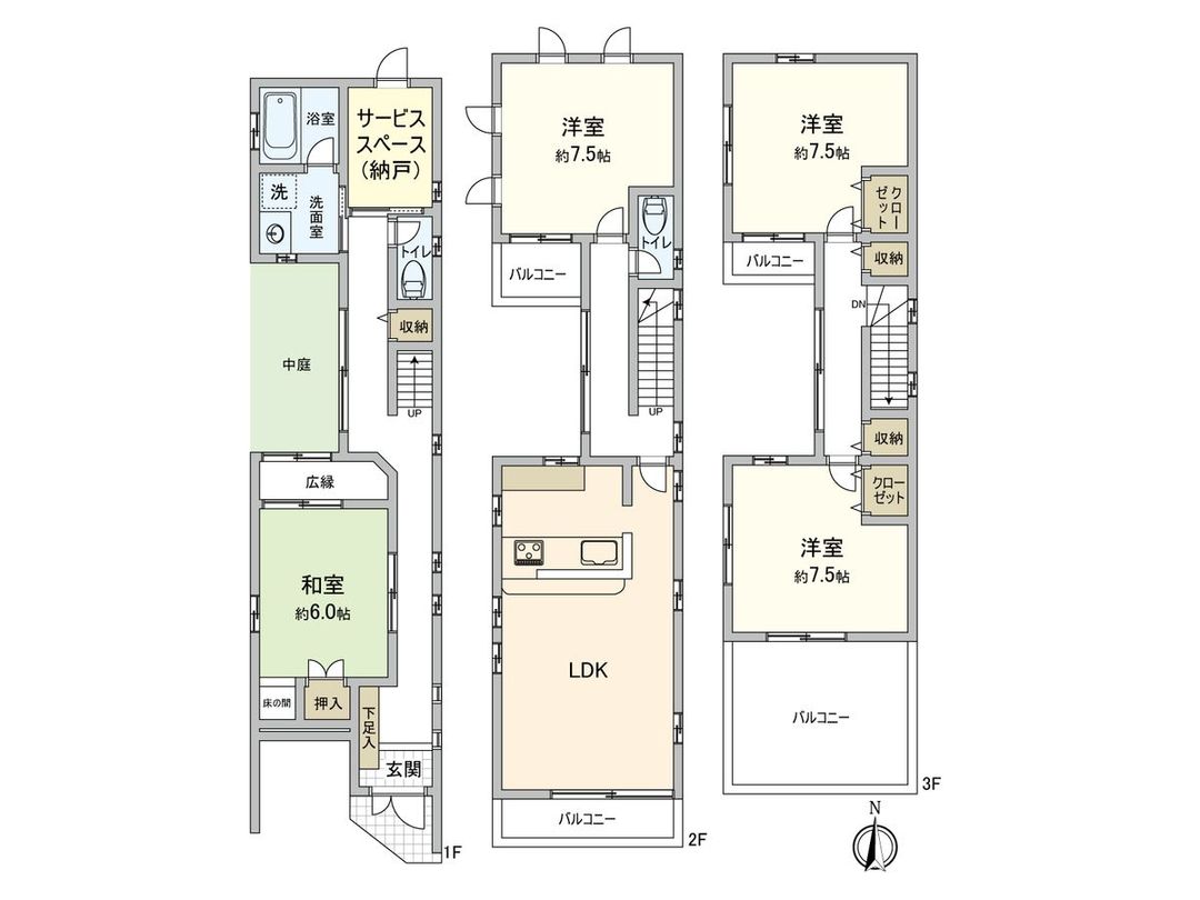 4SLDK Detached House in Joto Ward, Osaka – 124 sqm - Thumbnail 3
