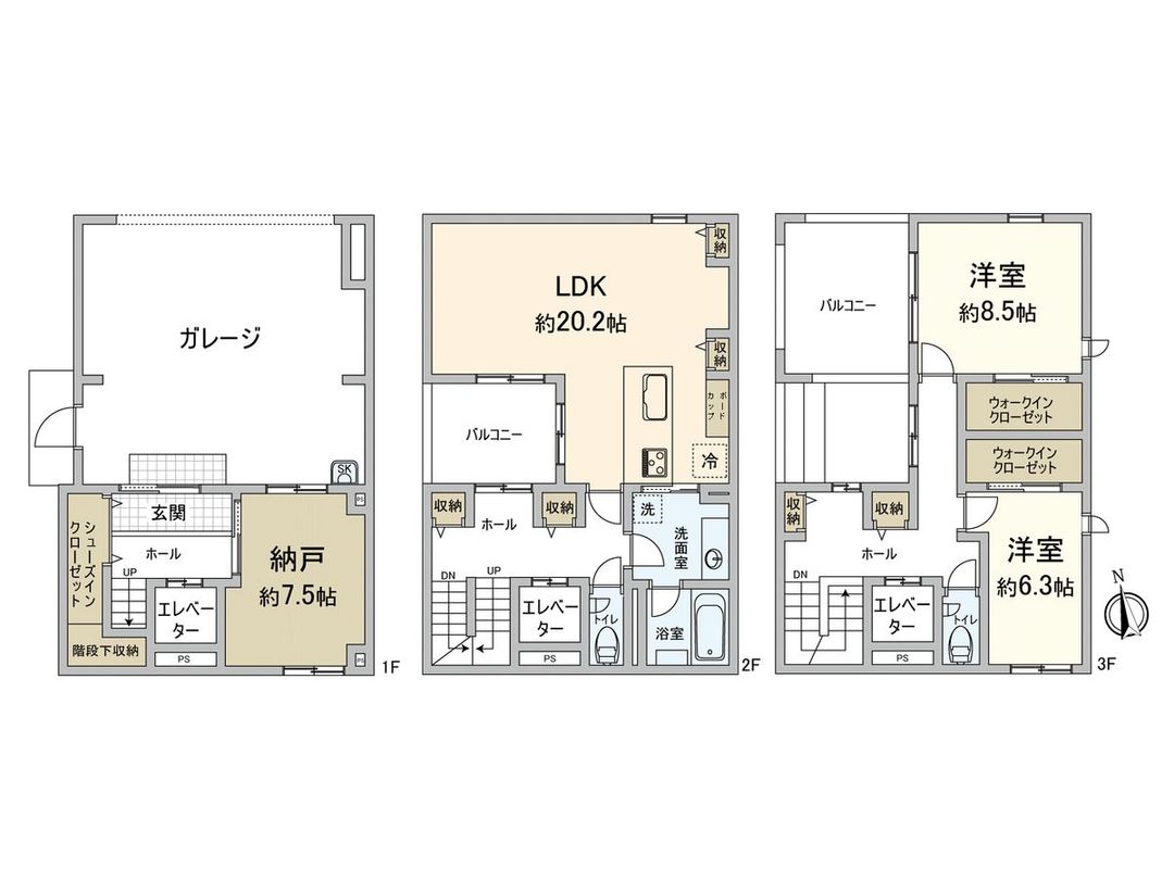 New 2026 3-Storey House in Fukuoka Chuo Ward with Garage & Elevator - Thumbnail 3
