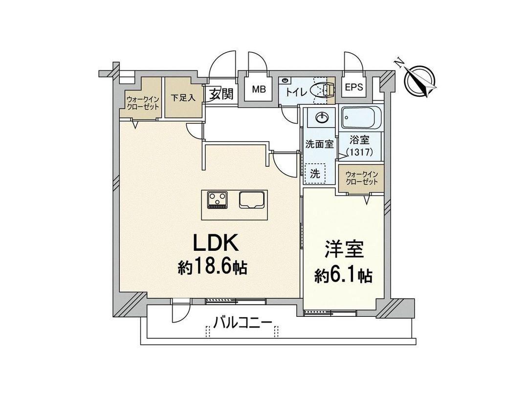 1LDK Apartment for Sale in Hakata-ku, Fukuoka - Thumbnail 2