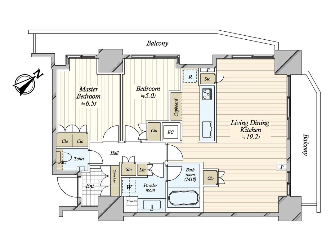 2LDK Apartment for Sale in Kita Ward, Tokyo - 70.41 sqm - Thumbnail 3