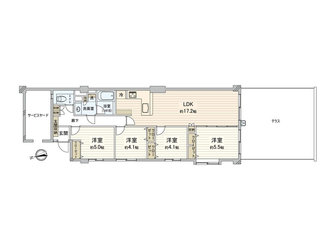 Green Terrace Hongodai 4LDK Apartment for Sale in Yokohama - Thumbnail 3