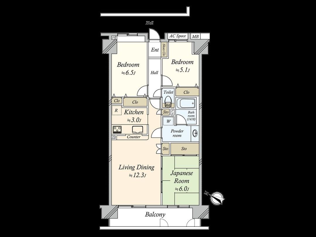 Cosmo Festa Ichinoe 3LDK Apartment for Sale in Edogawa, Tokyo - Thumbnail 3