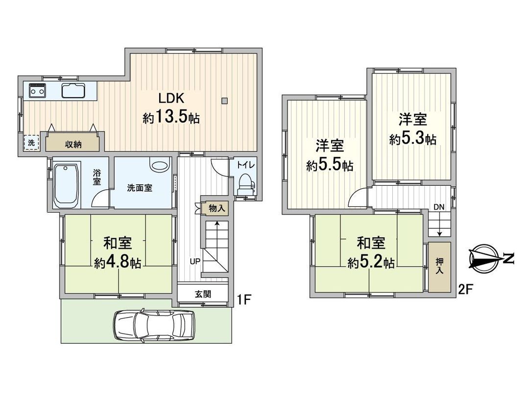 4LDK Terrace House in Minoh City, Osaka - 78.34 sqm - Thumbnail 3