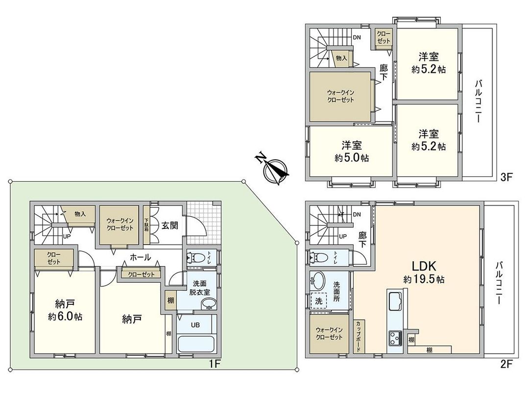 2011-Built 3SLDK House in Osaka Minato Ward Near Bentencho Station - Thumbnail 3