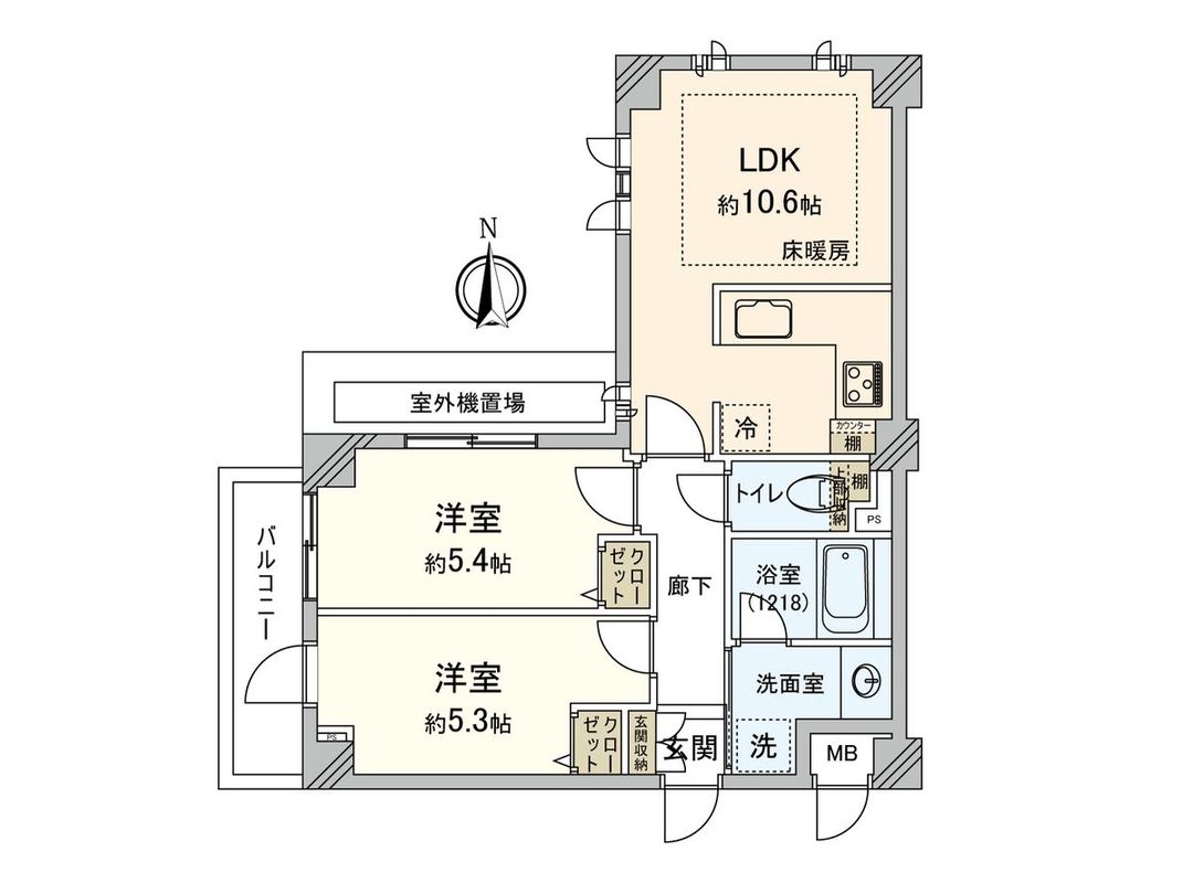2LDK Apartment in Itabashi, Tokyo - Renovated Corner Unit - Thumbnail 3