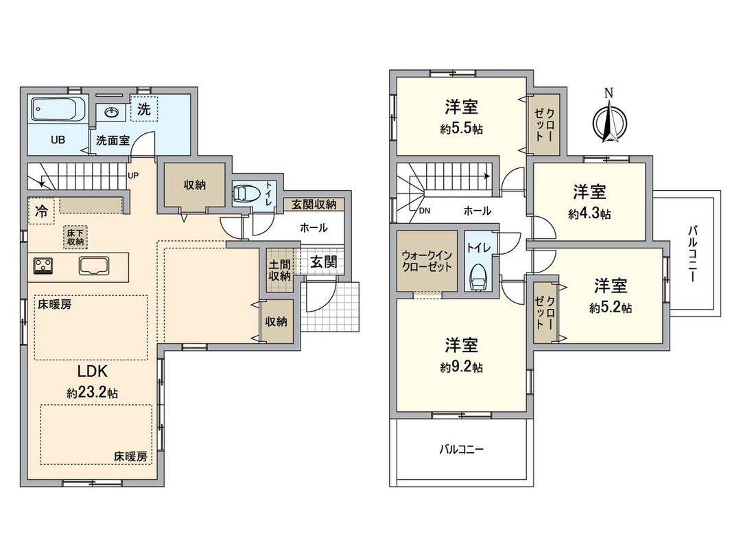 New 4LDK House in Koshigaya, Saitama - 2026 Completion - Thumbnail 3