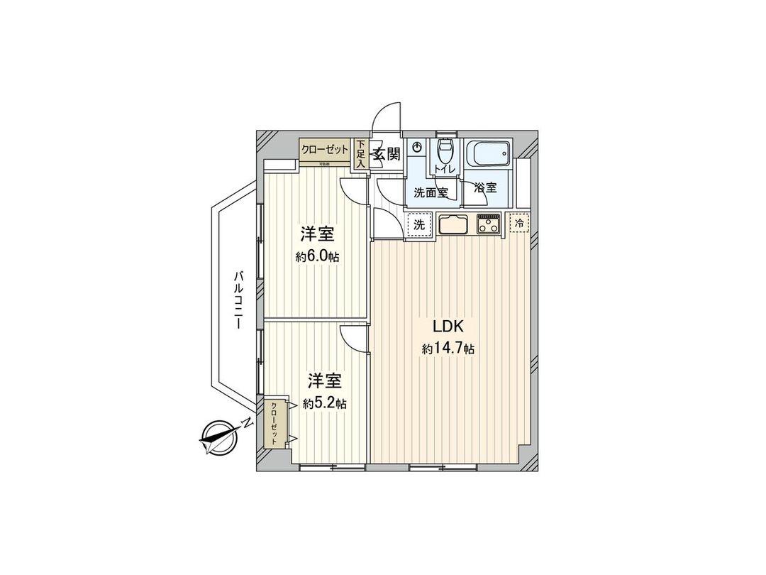 Renovated 2LDK Corner Apartment in Hiyu Heights, Yokohama - Thumbnail 3