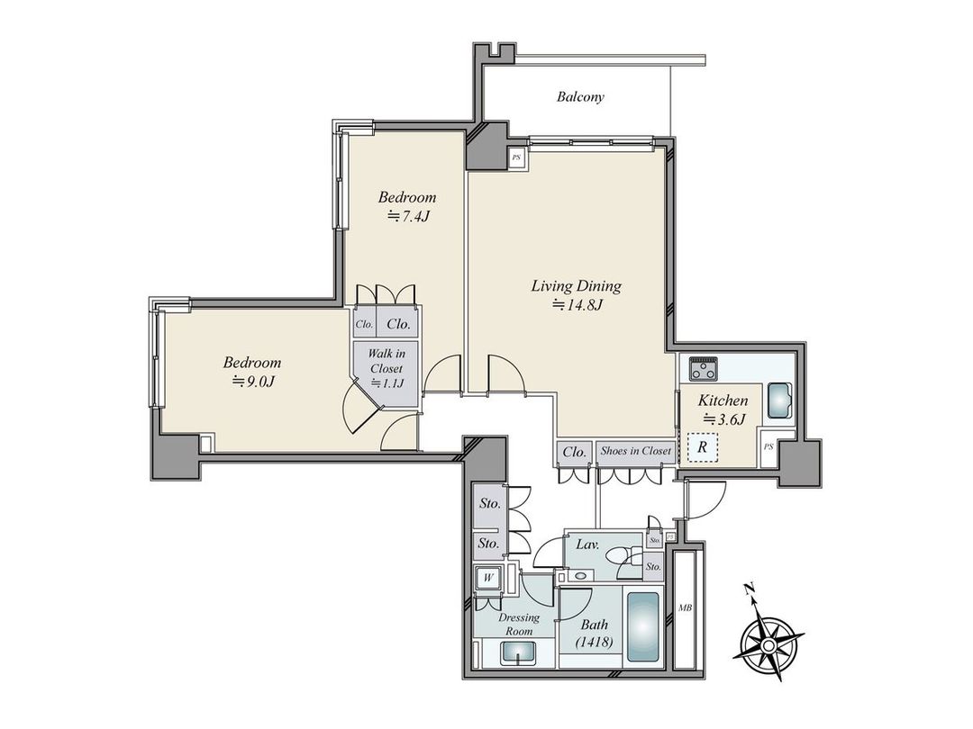 2LDK Apartment for Sale in Daikanyama, Shibuya - Thumbnail 3
