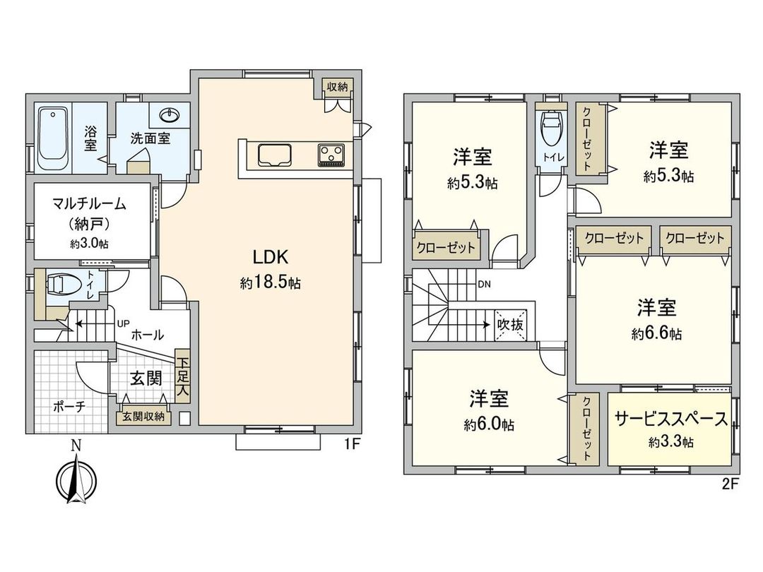 New 4LDK Detached House in Higashi Ward, Hiroshima City - Thumbnail 3