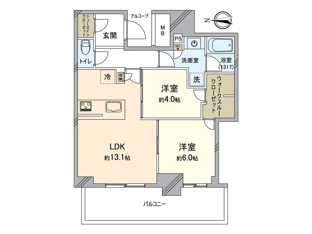Shieria Tower Osaka Horie 2LDK Apartment for Sale in Nishi Ward - Thumbnail 3