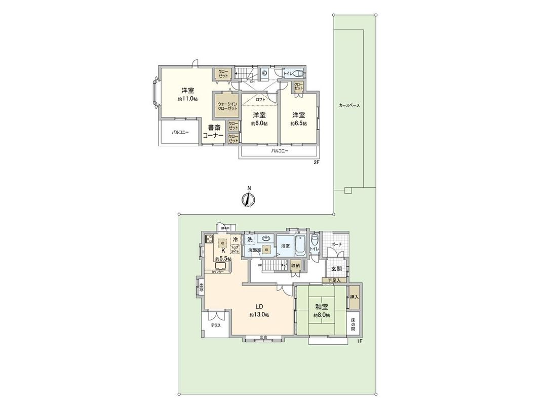 4LDK Detached House in Nagareyama, Chiba - 112.55 sqm - Thumbnail 2