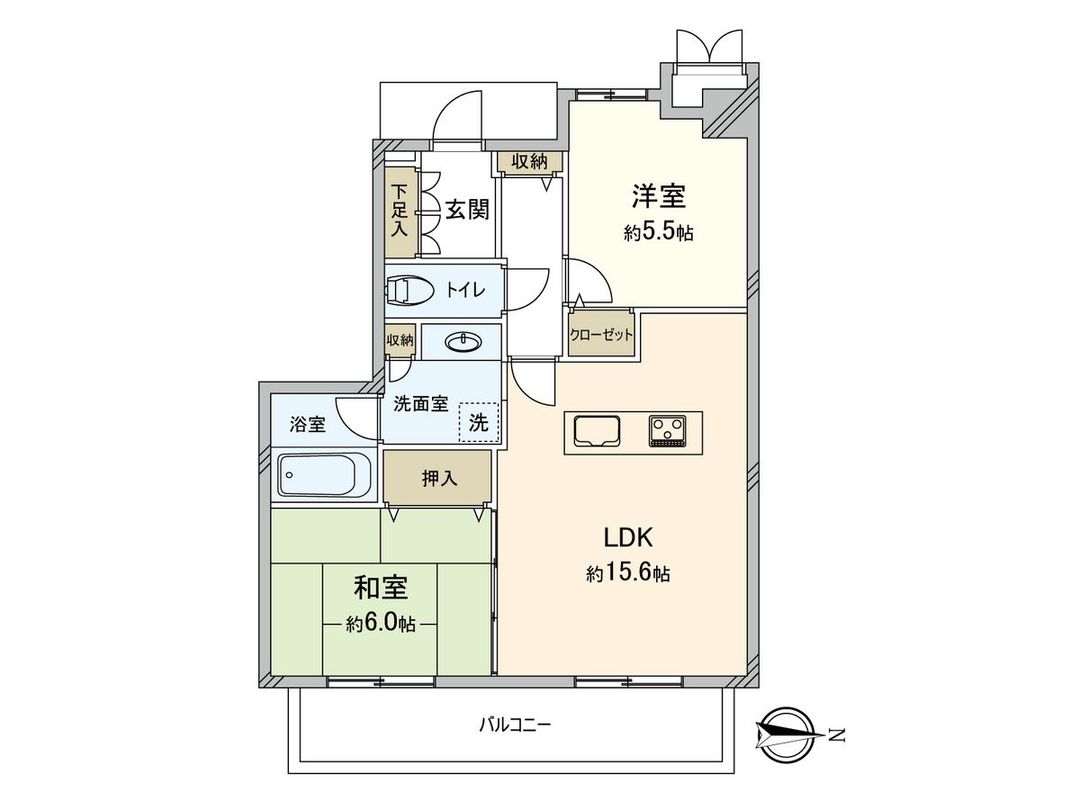 Laurel Square Suminodo Santa Tower 2LDK Apartment in Daito - Thumbnail 3