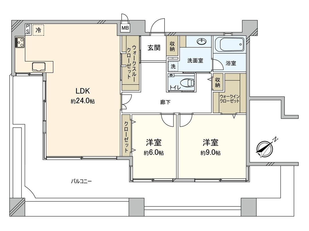 2SLDK Apartment in Hakata Ward, Fukuoka City, Fukuoka Prefecture - Thumbnail 3