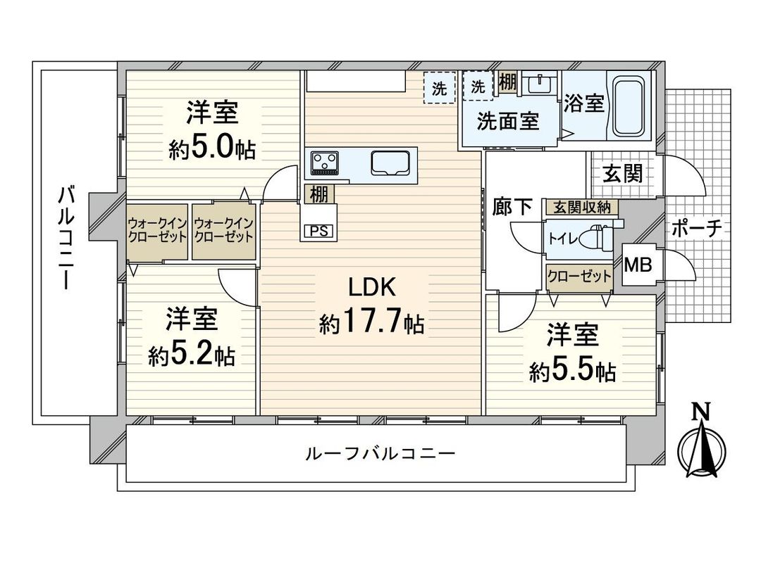 Dia Palace Imafuku Tsurumi 3LDK Apartment for Sale in Osaka - Thumbnail 3