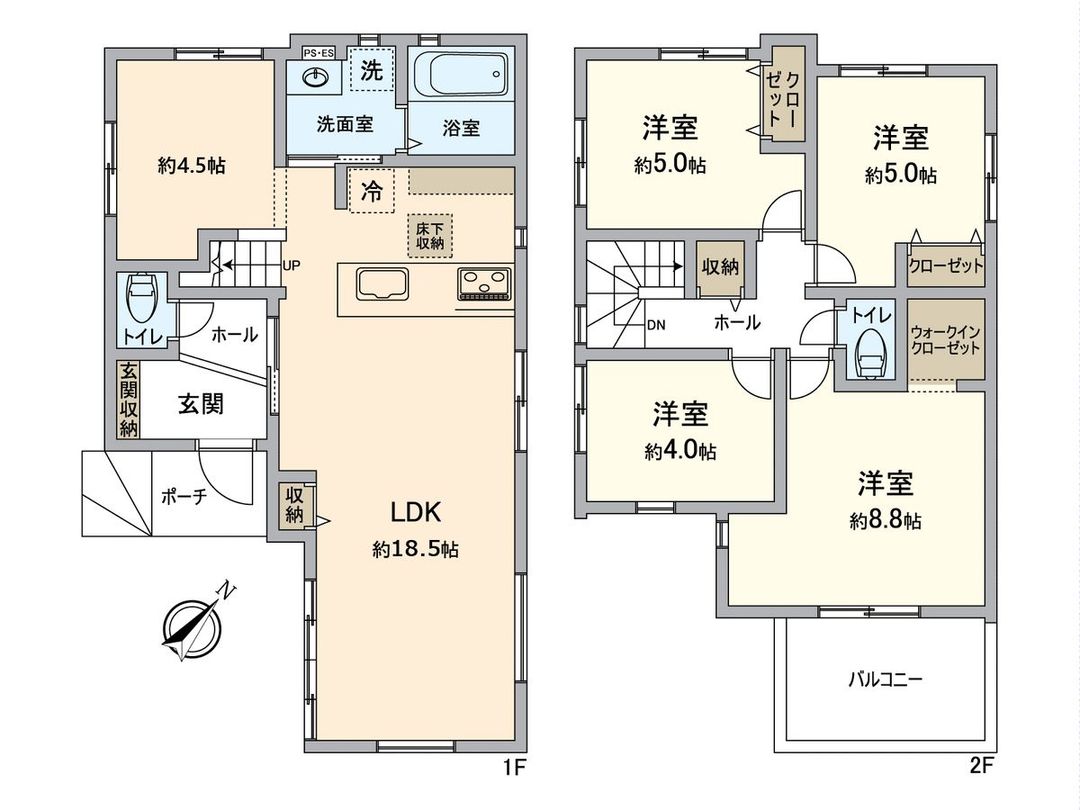 New 4LDK House for Sale in Kashii Station East, Higashi Ward - Thumbnail 3