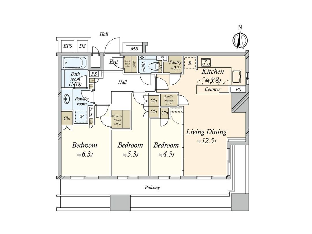 The Park House Omori Tower 3LDK Apartment for Sale in Ota, Tokyo - Thumbnail 3