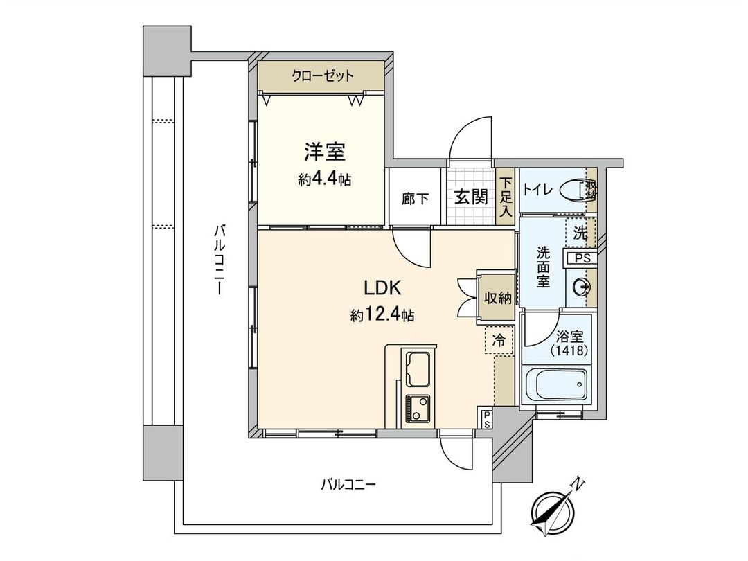 1LDK Apartment for Sale in Hakata Ward, Fukuoka City - Thumbnail 3