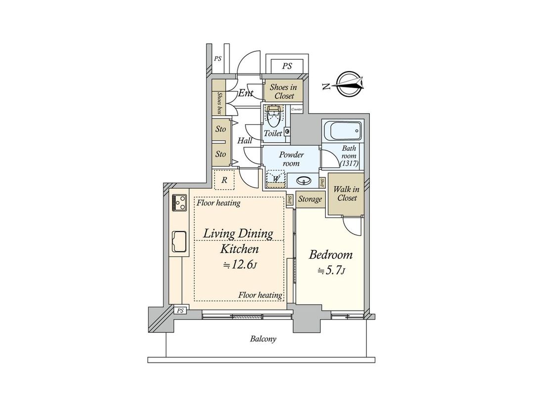 Baycrest Tower 1LDK Apartment for Sale in Minato, Tokyo - Thumbnail 3